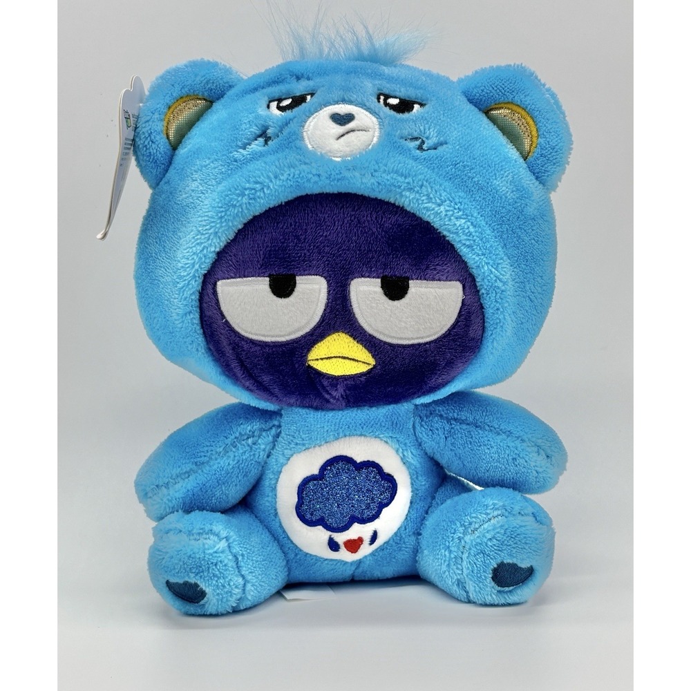 2024 Hello Kitty x Care Bears Badtz-Maru Grumpy Bear Plush 9" Basic Fun NWT